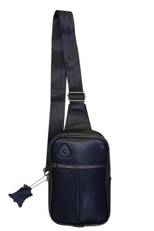 Hakiki deri Erkek Badybag göğüs ve çapraz çanta