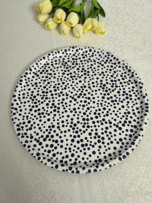 36 cm tepsi-deri kaplama tepsi-yuvarlak tepsi-servis tepsi-sunum tepsi-kaydırmaz tepsi