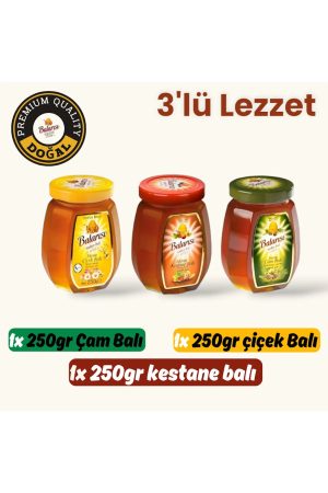 Balarısı 3'lü Lezzet (kestane,çiçek,çam 250gr)