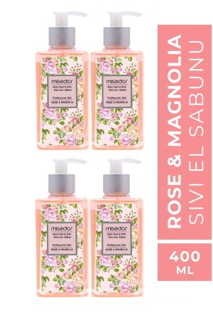 4 Adet Rose & Magnolia Sıvı Sabun 400 ml