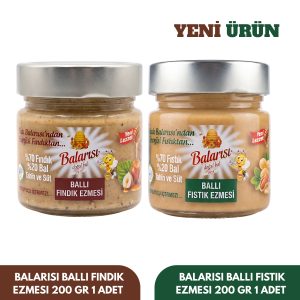 Balarısı Ballı Fındık ve Fıstık Ezmesi ( Özel Paket )