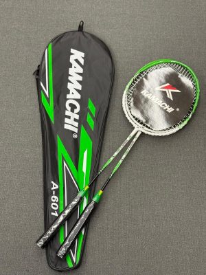Kamachi A-601 İkili Badminton Raket Seti - Kılıflı 2'li Badminton Raketi