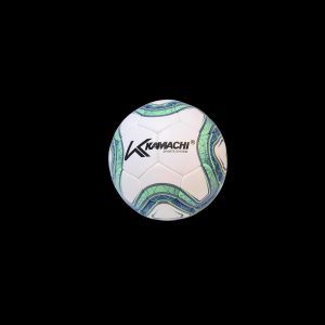 Kamachi Sports-System Hibrit Futbol Topu - 5 No Profesyonel Maç Topu (Yeşil/Mavi Desenli)