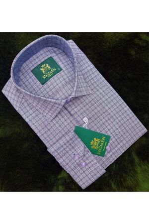 Slim Fit Pamuklu Kareli Erkek Gömlek
