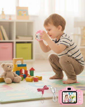 Taşınabilir HD Dijital Kamera Video Kayıt Fotoğraf Çekim USB Bağlantılı Şarjlı