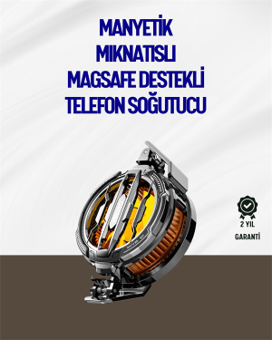 Mıknatıslı ve Aparatlı Montajlı Soğutucu Fan | Her Cihaza Uyumlu | LED Göstergeli