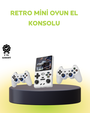Geniş Ekranlı Taşınabilir Retro Oyun Konsolu