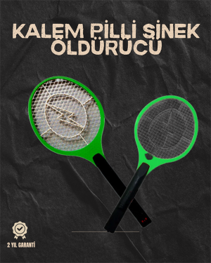 Hafif ve Ergonomik Elektronik Böcek Öldürücü – Güvenlik Koruması ile Pil Kontrollü