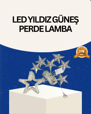 İç Mekan Uyumlu Yıldız Peri Led Perde 3x3 Metre