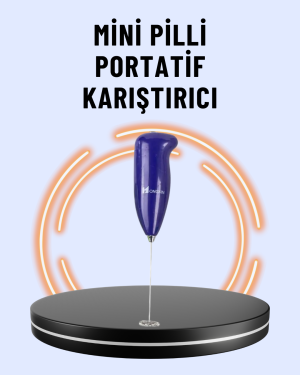 Portatif Kahve Köpürtücü – Latte, Cappuccino, Milkshake ve Puding Yapıcı