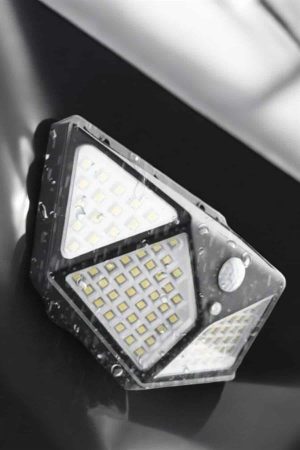 Güneş Enerjili Bahçe Aydınlatma Lambası Solar 100 Led Lamba