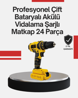 Ergonomik Tasarımlı 12V Matkap | 2 Vitesli, LED Aydınlatmalı ve Dayanıklı