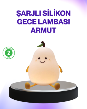 Şarjlı Armut Masa Lambası Renk Değiştiren LED Gece Işığı