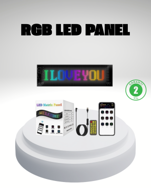 RGB LED Panel – Mobil Uyumlu, Yazı ve GIF Destekli, USB Bağlantılı Dekoratif Ekran