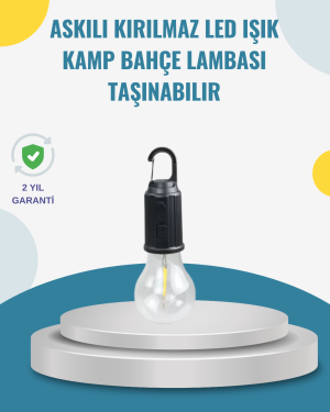 Taşınabilir Sıcak Işık Yayan Kamp Lambası