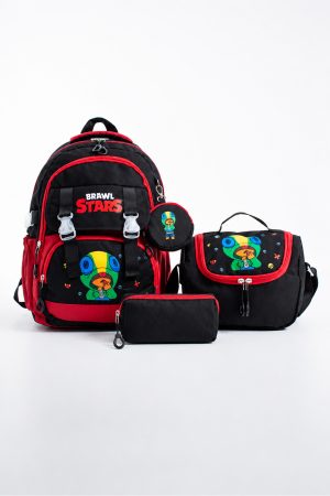 Brawl Stars Leon Siyah Ilkokul Ve Beslenme Çantası Seti