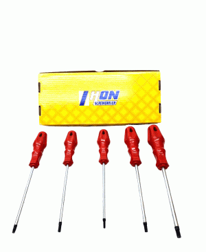 Tornavida 5 Parça Tork Torx Tornavida Seti