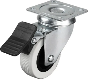 Hts 334 - 50x20 Mm Çift Bilyalı Tablalı Frenli Teker 4 Adet