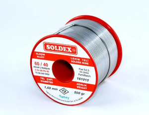 Soldex 60-40 Lehim Teli 500 Gr 1 Mm - Sn:60 / Pb:40
