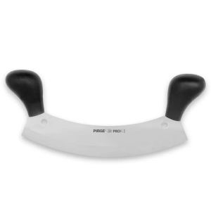 Pirge 71120 Profi Kıyma, Pizza Satır, Zırh Bıçağı 26 Cm - Siyah Çift Saplı