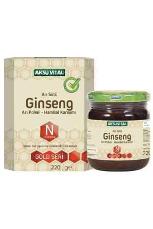 Arı Sütü Ginseng Arı Poleni Ham Bal Karışımı 13000mg 220g