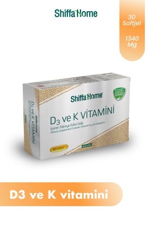 D3 Ve K Vitamini Içeren Takviye Edici Gıda Takviyesi 30 Softjel