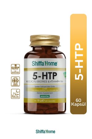 5 HTP 60 Kapsül / 5-htp Bitkisel Kapsül, Kediotu Ekstresi Ve B6 Vitamin