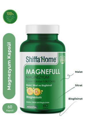 Magnefull- Magnezyum Sitrat, Malat ve Bisglisinat - 60 Tablet