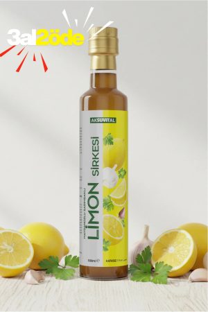 Limon Sirkesi (Maydonoz ve Sarımsaklı) 500 ml - Katkısız, Doğal Fermantasyon
