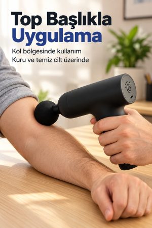 Şarjlı Masaj Aleti Altı Toplu Başlık ve Değiştirilebilir Uçlar