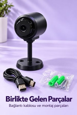 Type C Girişli WiFi Güvenlik Kamerası