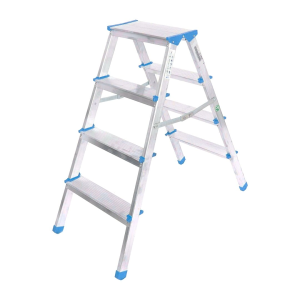 Çift Basamaklı Alüminyum Metal Merdiven Yükseklik 92cm Baş Genişlik 8cm
