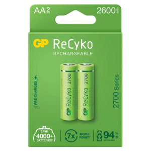 Gp Recyko 2600mah Aa Şarj Edilebilir Kalem Pil 2'li Paket