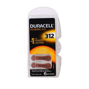 Duracell 312 Numara İşitme Cihazı Pili 6'lı Paket