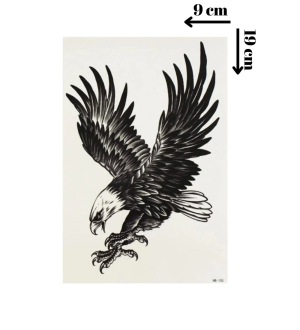Kartal Geçici Dövme Şablonu - Ff037