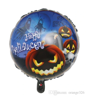 Balkabağı Desenli Folyo Balon 18 İnç – 45 Cm