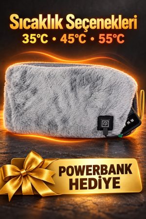 Yumuşak Pelüş Dokulu Elektrikli Bel Isıtıcı Kuşak