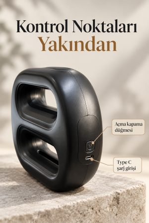 Type C Şarj Girişli Isıtmalı Titreşimli Masaj Aleti