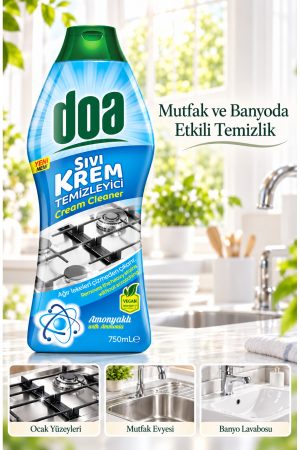 DOA MİNERALLİ SIVI KREM AMONYAK / 750 ML