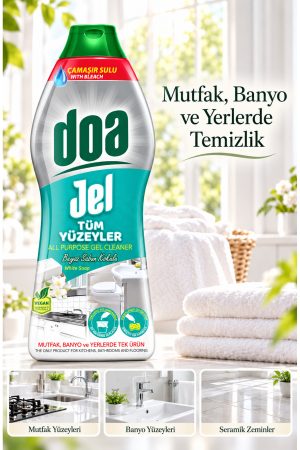 DOA TÜM YÜZEYLER JEL BEYAZ SABUN /750