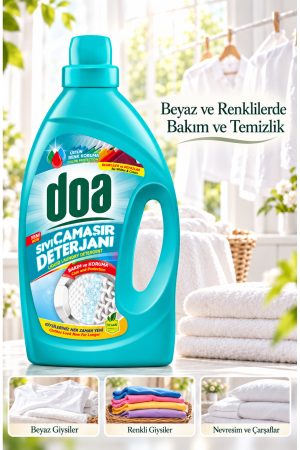 DOA SIVI ÇAMAŞIR DETERJANI RENKLİLER VE BEYAZLAR /2700ML