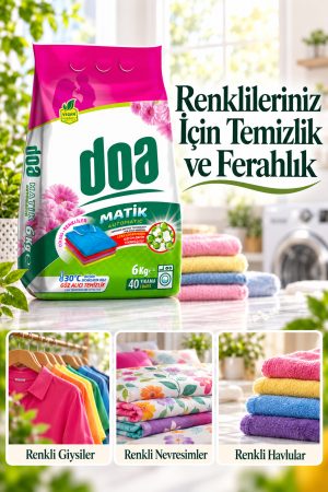 DOA MATİK DETERJAN RENKLİLER 6 KG