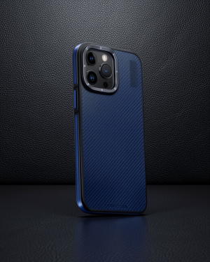 iPhone 15 Pro - Joko Aramid 600d Kevlar Karbon Fiber Magsafe Kılıf - Lacivert