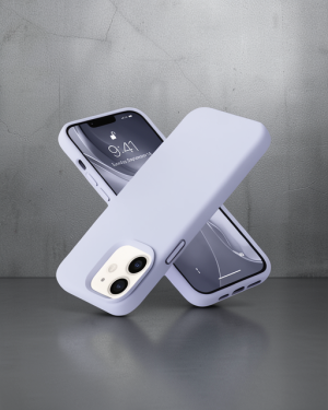 iPhone 12 - Kılıf - Nano İçi Kadife Silikon - Lila