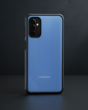Samsung Galaxy M52 5G Kılıf Miami Şeffaf Silikon - Siyah