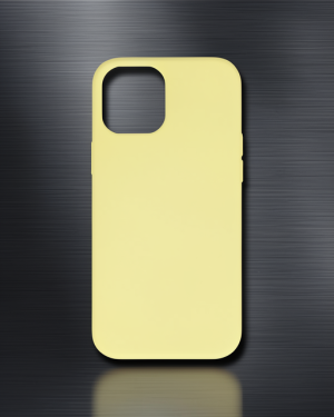 iPhone 12 Mini Kılıf Nano İçi Kadife Silikon - Sarı
