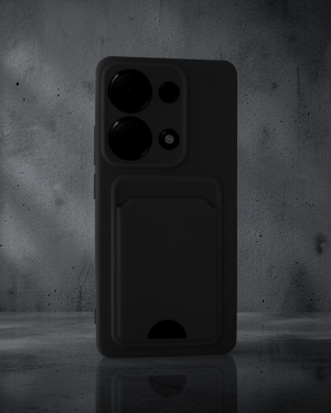 Xiaomi Redmi Note 13 Pro 4G Kılıf - Kelvin Kartvizitli Silikon - Siyah