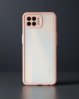 Oppo Reno 4 Lite Kılıf - Montreal Silikon Kapak - Pembe