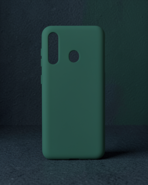 Samsung Galaxy M40 Kılıf Nano İçi Kadife Silikon - Koyu Yeşil