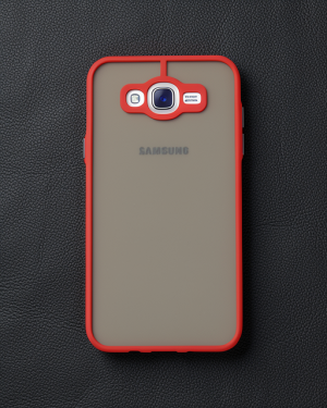 Samsung Galaxy J7 Kılıf - Montreal Silikon Kapak - Kırmızı